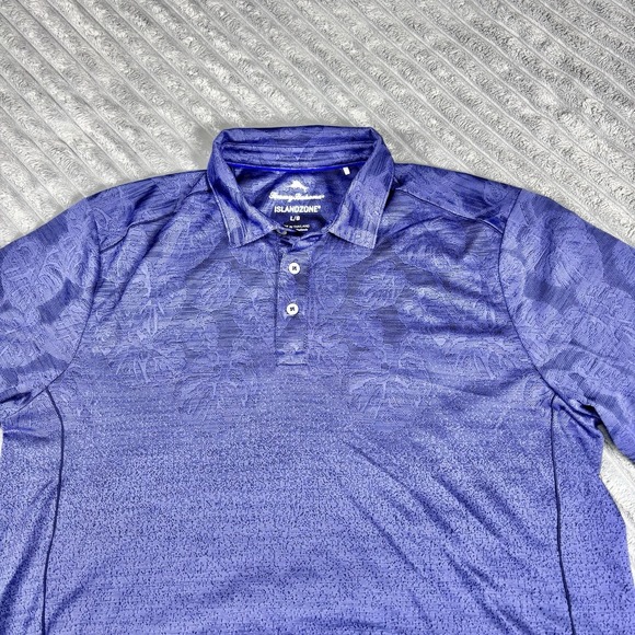 Tommy‎ Bahama Mens Size LargePalm Coast Tropic Fade Polo Shirt Islandzone Floral - Picture 12 of 12